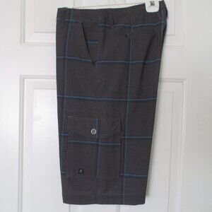 Tony Hawk Mens Charcoal Gray Hybrid Swim Board Short w/4 Pockets - Size 32W*